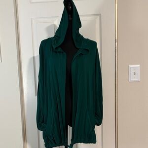 Torrid Dark Green Hooded Cardigan